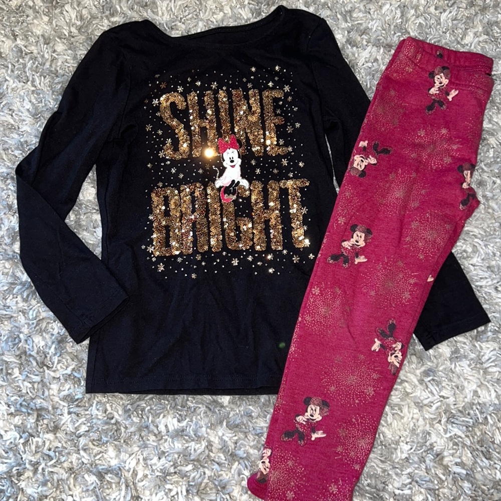 Minnie Mouse glitter set